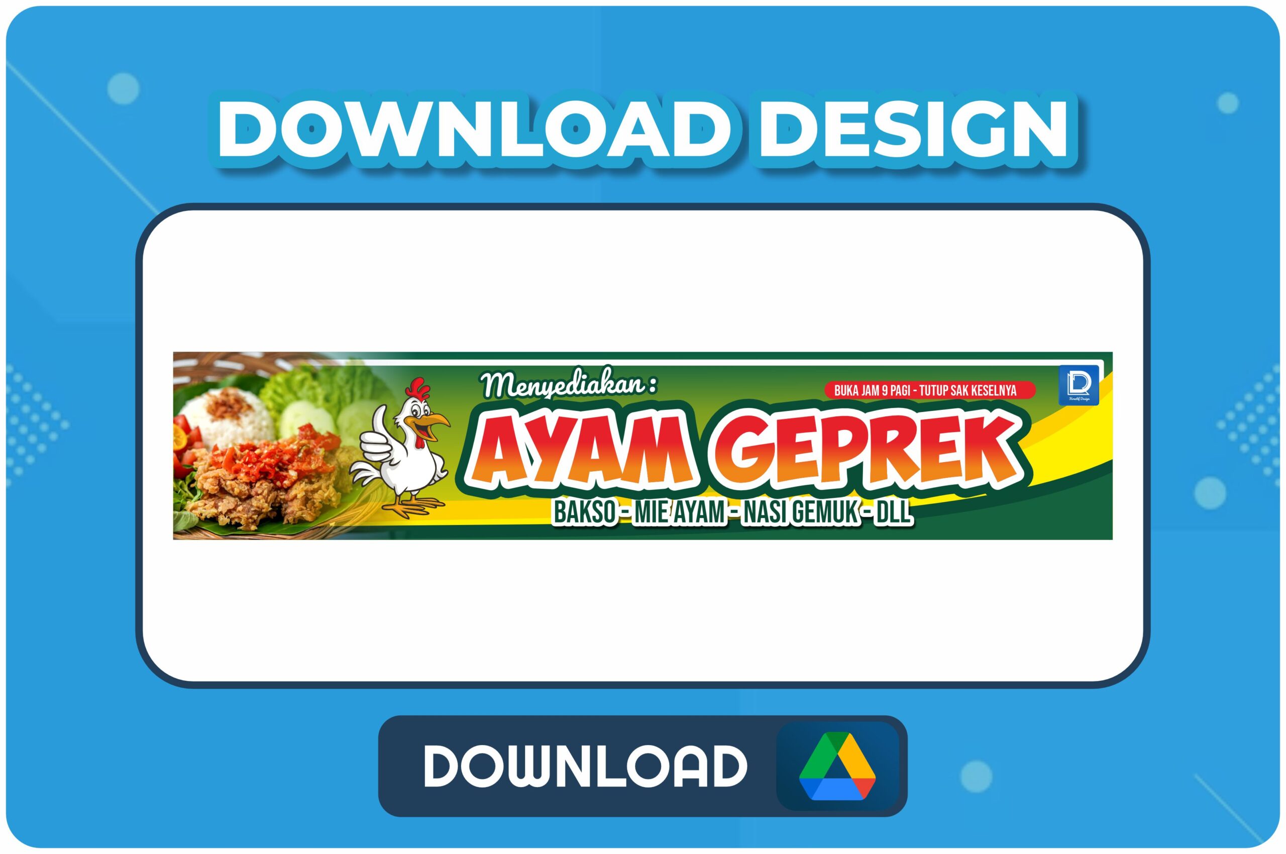 Download Spanduk Ayam Geprek